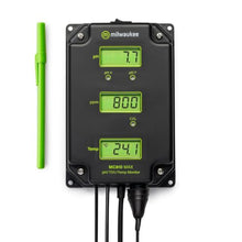 Milwaukee Instruments MC810 MAX pH/TDS/Temperature Monitor, 0-12 pH Range, 0-1990 ppm TDS, 14-140°F