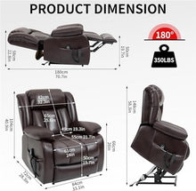 KTYUERGHK Dual Motor Power Lift Recliner for Big & Tall with Massage, Heat
