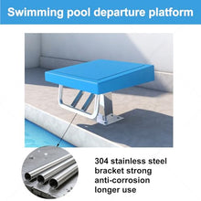 DLYZAYE Diving Board Professional Heavy Duty,One Step Diving Starting Block,Stainless Pool Jumping Platform,Swimming Competition Divies with Handle,15°Inclined,Swim Special