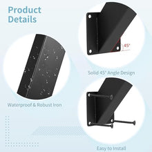 LQSYBHD 45 Degree Angle Support Bracket Heavy Duty Connector Corner Brace Inside Joint Pergola Accessories for Indoor or Outdoor for Gazebos Porches and Log Cabins (Size:12pcs)