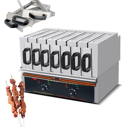 UWYTGF 3/5/7 Layer Drawer Barbecue Meat Machine,Electric Drawer Barbecue Grill with Top Viewing Window,Multifunctional Barbecue Meat Skewers Machine with Temperature Control,for BBQ,Outdoor 7,7 Layer