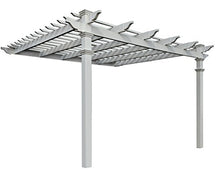 New England Arbors Freemont 12' x 12' Attached Vinyl Pergola
