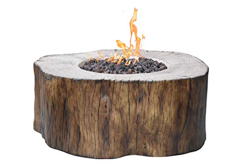 Manchester Concrete Fire Pit 42" x 39" Outdoor Patio Firepit Includes Lava Rocks Modern Fire Pits & Outdoor Fireplaces for Garden, Deck, Indoor & Outdoor Heating