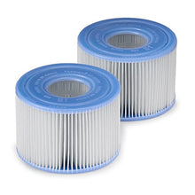 Intex PureSpa Plus 6-Person Portable Inflatable Hot Tub with Filter Cartridges Blue