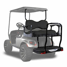MADJAX Genesis 300 Aluminum Golf Cart Rear Flip Seat Kit for EZGO TXT Black