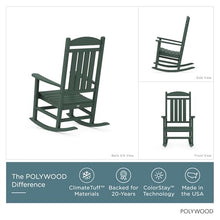 POLYWOOD Presidential Rocking Chair in Green