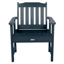 highwood AD-KITCHGL2-FBE 2 Lehigh Garden Chairs with 1 Square Side Table 3-Piece Set, Federal Blue