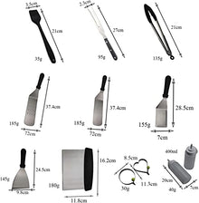 KANDUO Heavy Duty Stainless Steel Grill Accessories, BBQ Tool Utensils Set, BBQ Grill Accessories Tools Set, Portable Grill Accessories for Backpacking, Climbing - Perfect Grill Gifts for Men