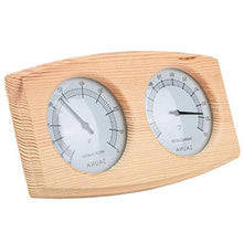 A1DFDFGOQSFG Wooden Sauna Hygrothermograph Thermometer, Hygrometer Sauna Room Accessory (Square)
