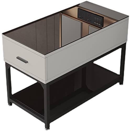 NRFJFOP Sofa Sideboard Side Table Corner Small Coffee Living Room Tempered Glass Armchair