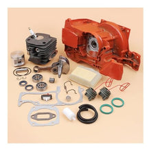 CUIPPWRJ Engine Housing Crankcase Cylinder Piston Crankshaft Kit Fit for HUS 372 365 362 371 Chainsaw Chain Saws Spare Parts 50MM BORE