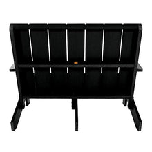 Highwood Italica Modern Outdoor Adirondack Loveseat Black