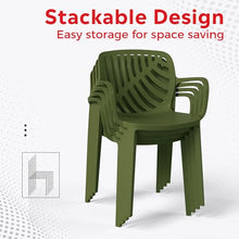 Costaelm Kitchen & Dining Room Sets, 5 piece Dining Table Set, Breakfast Coffee Bar Table and Chairs of 4, Stackable Dining Side Chair, Patio Bistro Deck Furniture, Olive Green