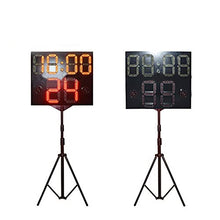 Large Digital LED Clock Designed outdoor high brightness iron box waterproof 8 inch + 6 INCH RED LED sports countdown scoreboard Mounting Holes Hardware ( Color : 10 inch green Size : X-Small