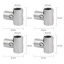 4 PCS Boat 90° Boat Deck Handrail Boat Hardware 316 Stainless Steel Detachable Rust Resistance for Ships(25mm x 4)