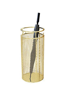 Metal Umbrella Stand Freestanding Long/Short Cane Holder-Gold