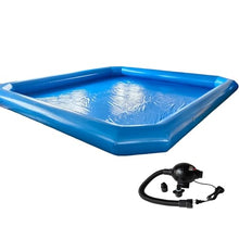 BEILOCKERY 23×23×1.8FT Oversized Inflatable Swimming Pool with 110V Blower, PVC Inflatable Swimming Pool
