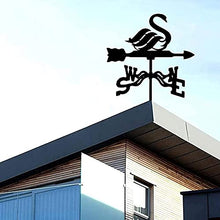 Weather Vane Stainless Steel Anti-Rust Weathervane Spray Paint Wind Vane Outdoor Sheds Yard Roof Barns Decoration Yard Indicating Wind Direction Measuring Tool B 35X50CM (E 35X50CM) (D 35X50CM)