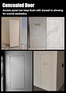 Blazea Tile Hidden Inspection Access Door, Magnetic Access Panel Push to Open, 12x24 16x16 16x22 24x24 24x36 in Aluminum Frame Wall Hatch Cover for Plumbing(34x48in)