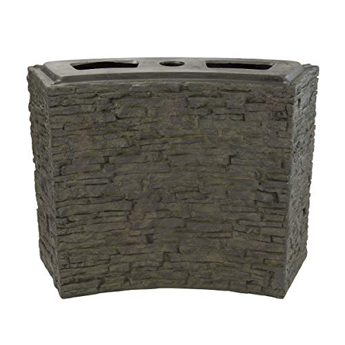 Aquascape Large Curved Stacked Slate Fountain Wall Base