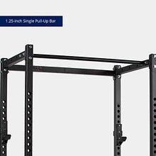 Titan Fitness T-2 Series Power Rack with J-Hooks and Pull-Up Bar Black