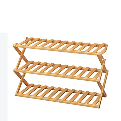 Bamboo Plant Flowers Display Storage Rack Stand Indoor Display Shelf Balcony Flower Stands Bookshelf Shoe Rack (Size : 3 Layers)