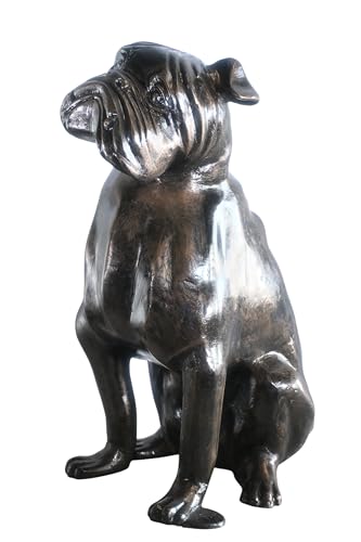 NIFAO Bold Life Size English Bulldog Aluminum Garden, 22" L x 15" W x 29" H