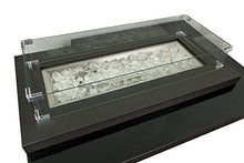 Hiland GSF-RFP 50,000 BTU Two Tier High Output Propane Fire Pit w/Table, Large, Black