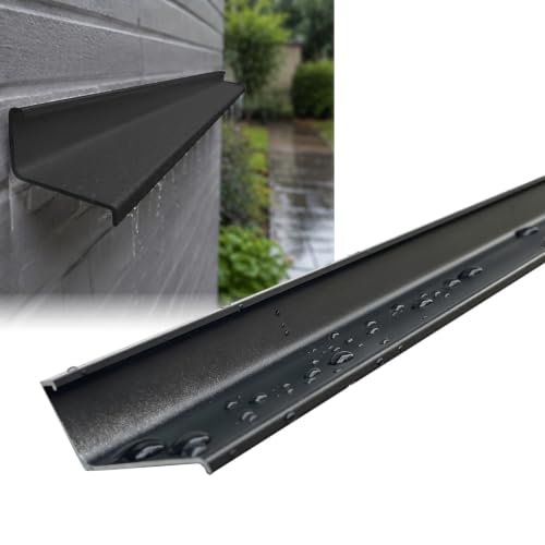 ERRULAN Aluminum Wall Drip Edge Trim, Rainwater Diverter for Tile Exterior