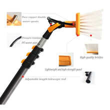 Telescopic Solar Panel Cleaning Tool,Water Fed Pole Kit,Long Reach Solar Panel Cleaning Brush with Extension Pole, for Cars Trucks Vans Swimming Pool Billboard(3.6m)