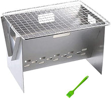 Outdoor Indoor Barbecue Charcoal Grill Portable BBQ Grill Folding Stainless Steel Grill Fire Pit Cooking Tool for Outdoor Barbecue Oven Picnic Camping Stove