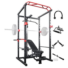 IFAST Power Cage with LAT Pull Down System & Weight Bench Cable Machine Attachments