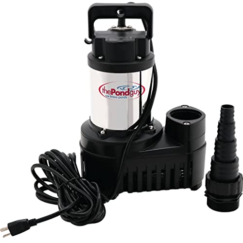 The Pond Guy RapidFlo Submersible Outdoor Water Pump, Perfect for Ponds, Waterfalls, Streams, Hydroponics & Pondless Features, Easy Install, Energy Saving, Quiet, Powerful Flow, Asynchronous, 4000 GPH