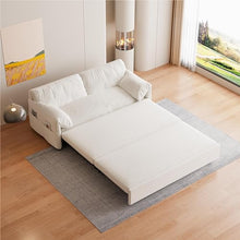 KEIKI 63.8" Queen Convertible Sofa Bed with Storage Beige