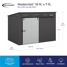 Modernist® 10 ft. x 7 ft. Barn Door Storage Shed, Made in the USA