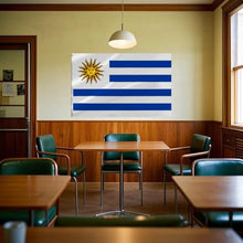 Lyh Double Sided 3ply Uruguay Flag 2X3FT, Uruguayan Flag, Indoor Outdoor Polyester – Double Stitched and UV Resistant Flags,with Vibrant Printing and Sturdy Brass Grommets. (Double, 2X3)