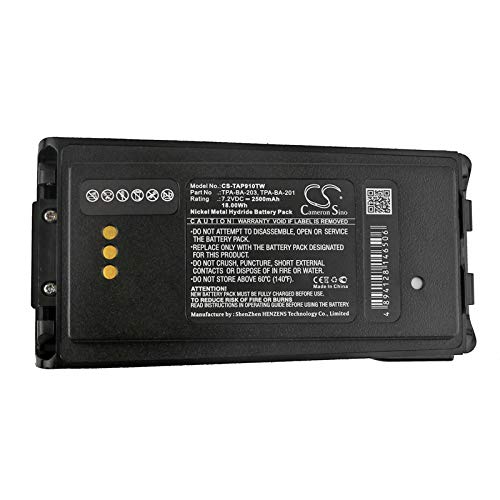 CS BATTERY (15 Pack) Replacement Battery for Tait TP9100 Series 2500mAh 7.2V Ni-MH