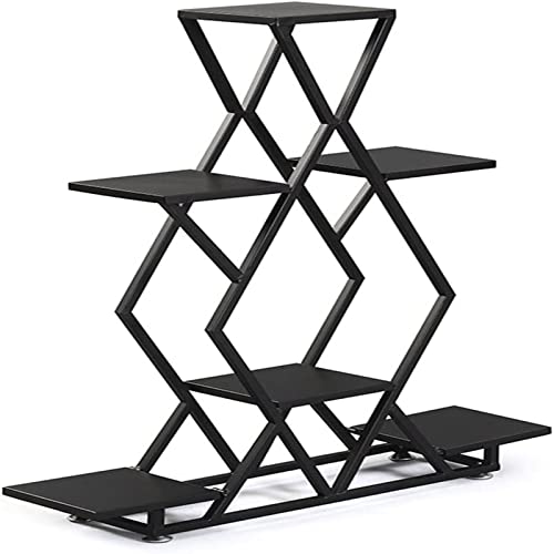 MIIKHI Upgrade Simple Flower Stand Holder Village Iron Folding Flower Rack Fashion Multilayer Bedroom Balcony Vertical Flower Holder Plant Stand