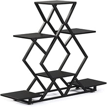 MIIKHI Upgrade Simple Flower Stand Holder Village Iron Folding Flower Rack Fashion Multilayer Bedroom Balcony Vertical Flower Holder Plant Stand
