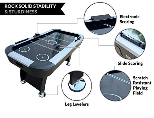 PUCK Pegasus 5.5-Foot Air Hockey Table Black
