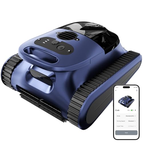 LODOBA Pool Vacuum for Inground Pools & Above Ground Pool, Cordless Robotic Pool Cleaner with 180W Brushless Motor, 3-Hour Runtime, Wall-Climbing Pool Robot Scrubber for Pools up to 2150 Sq.Ft.