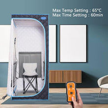 Full Body Far Infrared Sauna Tent – Portable Home Spa with Heating Foot Pad, Foldable Chair, Remote Control, Reading Light, and 700W Epoxy Resin Heating Panels – Easy Assembly, FCC Certified