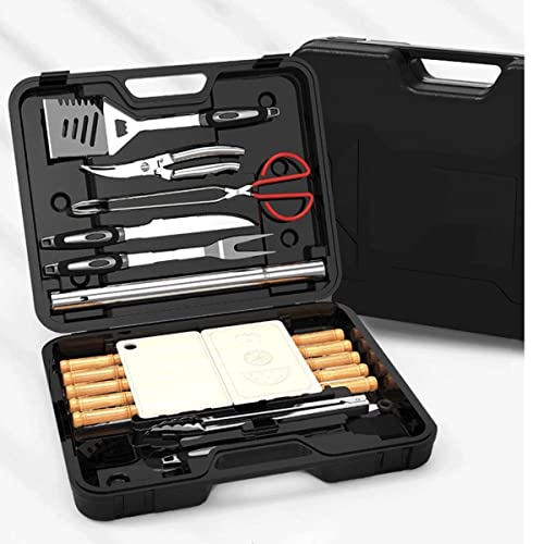 Feilx BBQ Grill Accessories Set29-Piece 304 Stainless-Steel Barbecue Grilling Tool Accessories Utensils Set with Tongs, Forks, Brush, Must-Have BBQ Grill Accessories