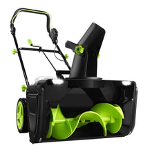Driveway Snow Removal Tool, Cordless Electric Snow Blower 40V Lithium Battery Powered,3500W Brushless Motor, 50cm Clearing Width, 25cm Depth, 7.6m Throw Distance 2Batteries
