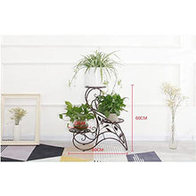 Metal Plant Stand, Indoor Flower Pot , Living Room And Balcony(Black)