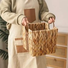 FENOKD Picnic Basket 2 Pcs Picnic Basket Toy Sundries Container Bin Rattan Basket Kitchen Organizer for Closet Pantry Shelf Outdoor Camping ，A 2 Pcs-Small