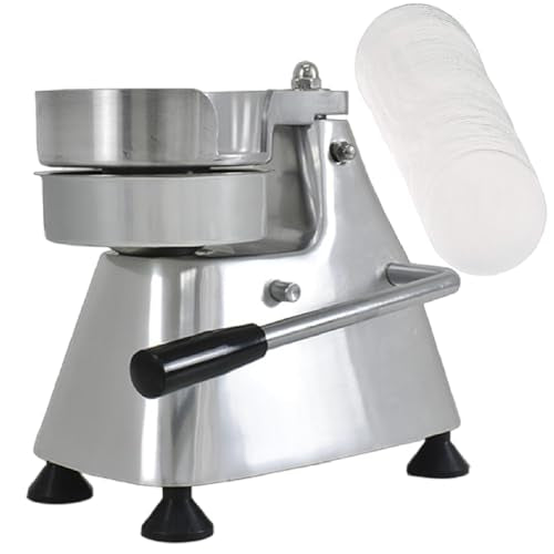 DFEDHF Hamburger Press, Commercial Hamburger Patty Maker, Stainless Steel Burger Press, Heavy Duty Hamburger Press Meat Patty Maker, 100mm