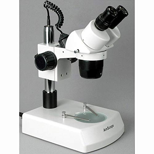 AmScope Binocular Stereo Microscope 10X-60X Magnification White