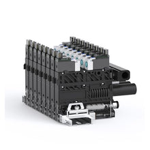 8-unit containerized vacuum generator with external silencer, no vacuum switch, high suction power, high efficiency, energy saving, and quiet operation.(SZK-12-46WR-N-D08)