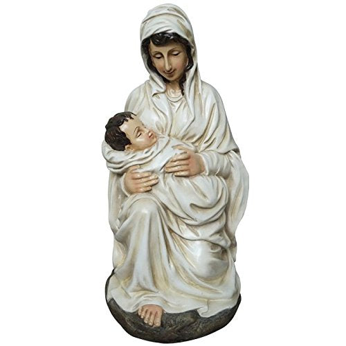 Regency International Resin 24" Mary and Baby Jesus Nativity Statue